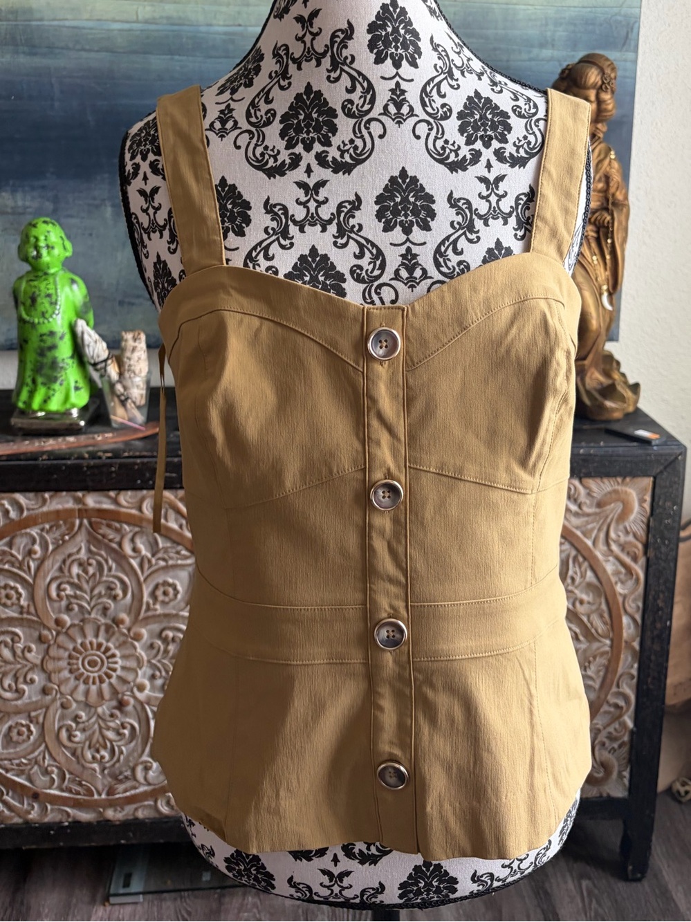 Bustier
 White House Black Market  Button-Front Bustier
Color Antique Bronze